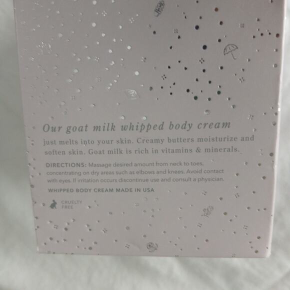 Beekman 1802 SPRING BLOSSOM 8oz NIB Whipped Body Cream USA made Pure Goat Milk - Picture 6 of 8